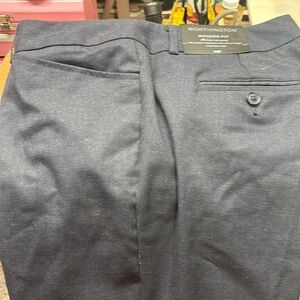 NEW ladies 14 JCPenney  Worthington Modern Fit  BLUE Trousers